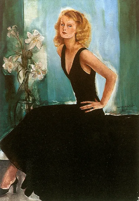 Portrait of Lilian Harvey by György Rauscher (1929) - Klapka György Múzeum, Komárom