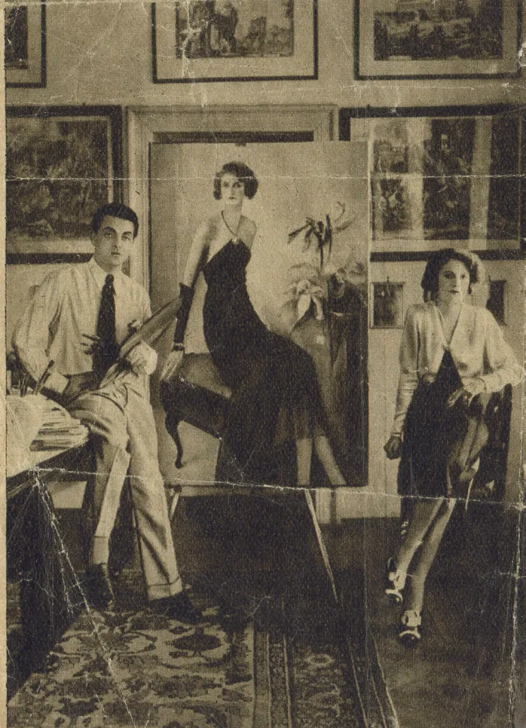 Pálffy-Daun Józsefné grófné portréja by György Rauscher (1930) - private collection