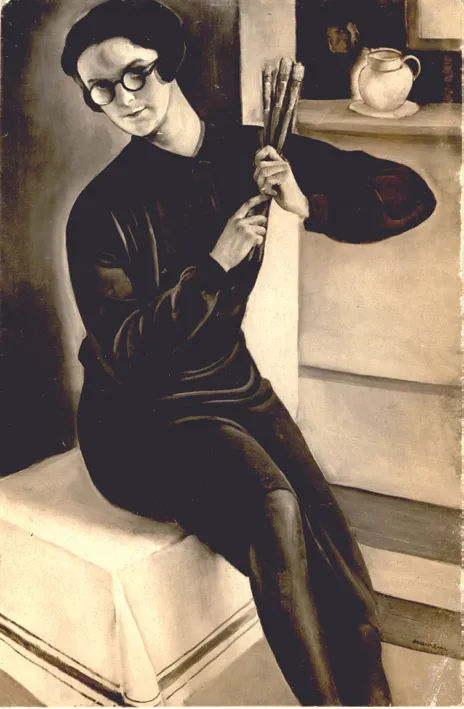 Polgár Boriska portréja by György Rauscher (1927) - private collection