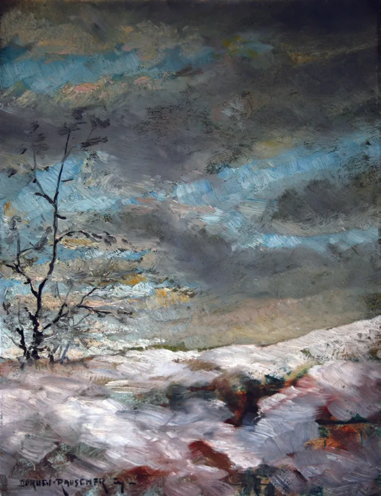 Tátrai téli táj by György Rauscher (1921) - Klapka György Múzeum, Komárom